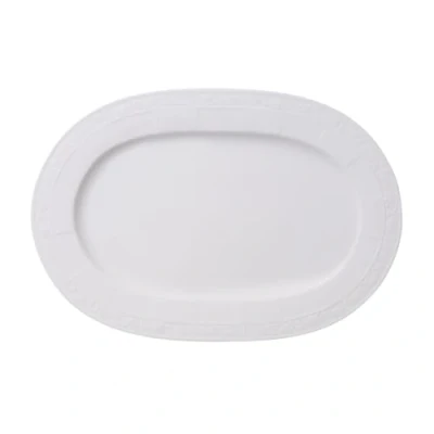 Afbeelding van Villeroy &amp; Boch White Pearl Serveerschaal Ovaal 35cm