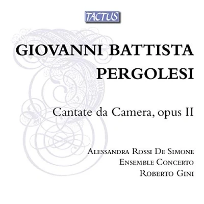 Afbeelding van Ensemble Concerto, Roberto Gini &amp; Alessandra Rossi De Simone Cantate Da Camera, Opus II (CD)