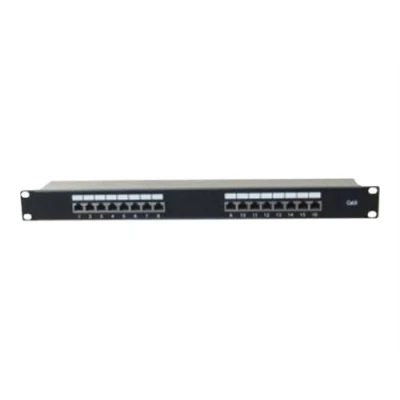 Image de exertis Connect Tableau de connexions montable sur rack CAT 6 STP RJ 45 X 16 noir 1U 19&quot;