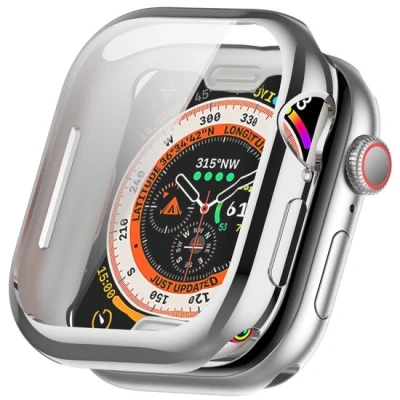 Afbeelding van Apple Watch TPU case Zilver Geschikt voor 46mm