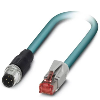 Afbeelding van Phoenix Contact 1407360 M12 / RJ45 Netwerkkabel, patchkabel CAT 5, 5e SF/UTP 1.00 m Blauw 1 stuk(s)