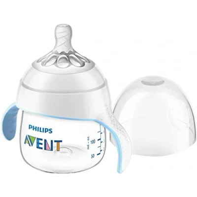 Afbeelding van Philips Avent SCF262/06 Natural zuigfles 150 ml met beschermdop + zachte speen medium flow 4 Maanden+.