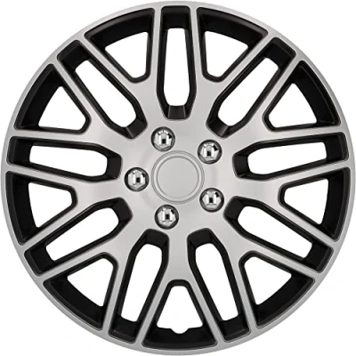 Afbeelding van cartrend Set van 4 wieldoppen Branch 15 inch voor alle gangbare stalen velgen hoogwaardig speciaal ABS kunststof, schokbestendig, dubbele laag metaallak, overschilderbaar,