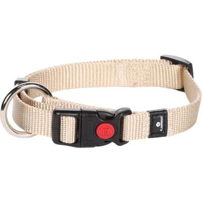 Afbeelding van Halsband Ziggi Beige 30 tot 45cm x 15mm