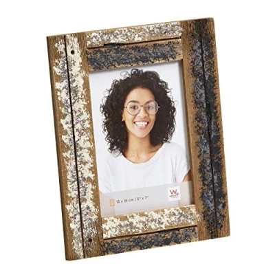 Afbeelding van walther design fotolijst crème/blauw 13x18 cm Dupla Portrait Frame YA318C