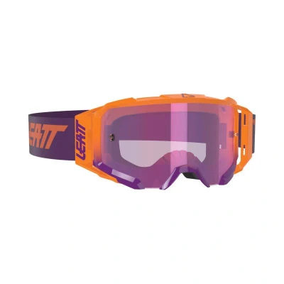Afbeelding van Leatt Crossbril Velocity 5.5 Fluor Oranje / Paars (Lens Iriz Paars)