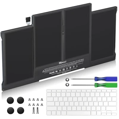 Afbeelding van Vervangende batterij voor Apple MacBook Air 13 inch A1466 8000 mAh (medio 2012, midden 2013, begin 2014, 2015, 2017) A1369 (eind 2010, medio 2011) mAh, compatibel met A1496