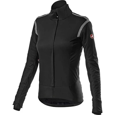 Afbeelding van Castelli Fietsjack Lange mouwen Rain or Shine Dames Zwart Alpha RoS 2 W Jacket Light Black S