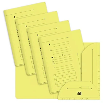 Afbeelding van OXFORD documenten, A4, capaciteit: 200 vellen, kraftpapier, dikte: 240 g, pastelgeel, 25 stuks