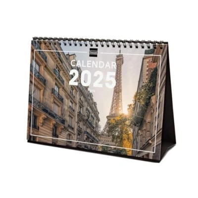 Afbeelding van Finocam Internationale bureaukalender 2025, 1 maand per pagina, januari 2025 december (12 maanden) Paris International
