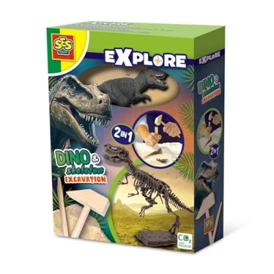Afbeelding van SES Explore en Skelet Opgraven 2in1 T Rex