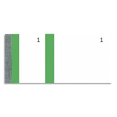 Afbeelding van Exacompta Ref. 96305E 10 stuks verkoopblokken 100 genummerde vellen van 1 tot 2 coupons afneembaar Voor kermesse, loterij, loterij Formaat 6,6 x 13,5 cm Kleurband Groen
