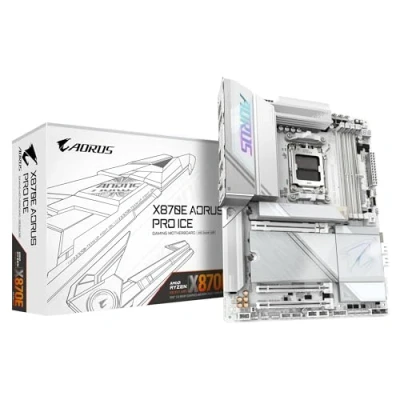 Afbeelding van Gigabyte X870E AORUS PRO ICE Moederbord ATX Socket AM5 AMD DDR5 USB 4 Wi Fi 7 Realtek Audio