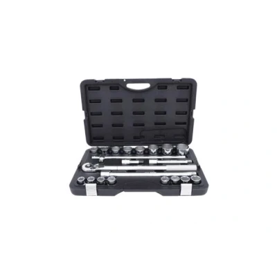 Afbeelding van KS TOOLS 911.0721 Doppenset Chroom vanadium staal 3/4 Met ratelfunctie Vierkant
