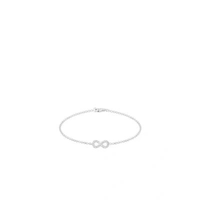 Afbeelding van Elli Dames Armband Infinity Symbol Basic met Kristallen in 925 Sterling Zilver