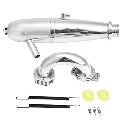 Afbeelding van Dilwe uitlaatpijp dubbele voor auto HSP Redcat 1/8 RC motor SH GO 21/28CXP