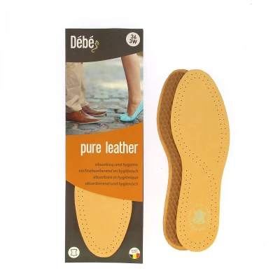 Afbeelding van DEBE Pure leather Lederen inlegzool met schokdempende latex onderlaag 37