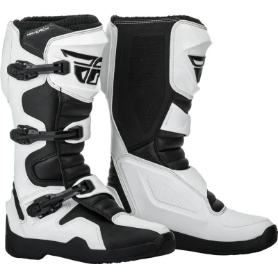 Afbeelding van FLY Racing Maverik Boot White Black US 11 Maat Laars