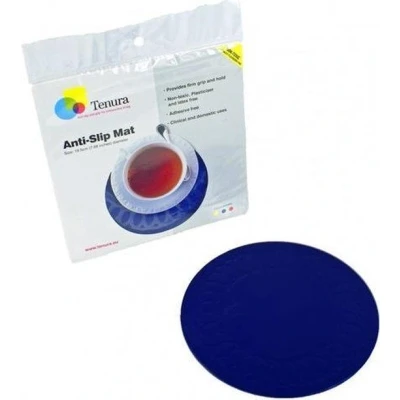 Afbeelding van Anti slip matten rond 14 cm blauw Able2