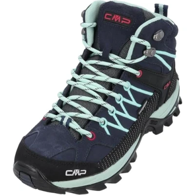 Afbeelding van CMP Rigel MID Trekking Outdoorschoenen, Dames, Maat: 37, Blue aqua Leer en textiel
