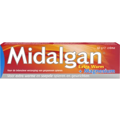 Afbeelding van Midalgan Extra Warm &amp; Magnesium Crème 60GR