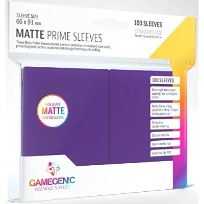Image de GAMEGEN!C Pack Matte Prime Sleeves Purple (100), Couleur (GGS10033ML)