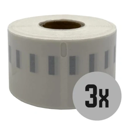 Afbeelding van DULA Dymo Compatible labels Transparant 99013 S0722410 Adresetiketten 3 rollen 36 x 89 mm 260 per rol