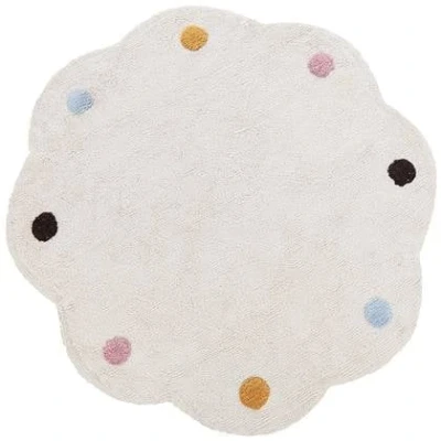 Afbeelding van Beliani DUREVI Vloerkleed Beige ø 120 cm Katoen