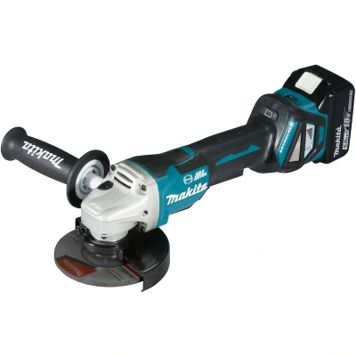 Afbeelding van Makita Sonstiges Elektrowerkzeug DGA517RTJ Haakse accuslijper 125 mm Incl. 2 accus, lader 18 V 5 Ah