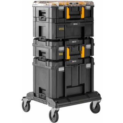 Image de STANLEY FMST1 80107 Chariot FATMAX PRO STACK 5 en 1 avec valises de rangement