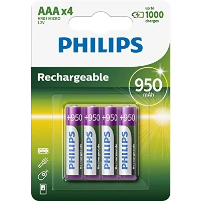 Image de Philips R03B4A95 batterie type AAA NiMH