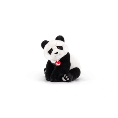 Afbeelding van Trudi Classic knuffel Panda Kevin 28 cm Hoge kwaliteit pluche Knuffeldier voor jongens en meisjes Zwart Wit 20x28x20 maat M