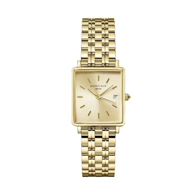 Afbeelding van Rosefield BOXY XS Horloge, Dames, Maat: One Size, Champagne