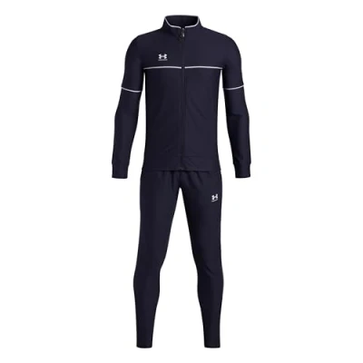 Afbeelding van Under Armour UA B Challenger Tracksuit Unisex Trainingspak Navy Wit