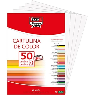 Afbeelding van Fixo Paper 11120370 karton, A3, wit, 180 g, 50 stuks