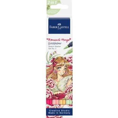 Afbeelding van Sketchmarker Faber Castell Goldfaber set nr.2 Romantic Manga Collectio