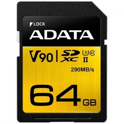 Afbeelding van ADATA SDXC UHS II U3 Class 10 64GB Premier One