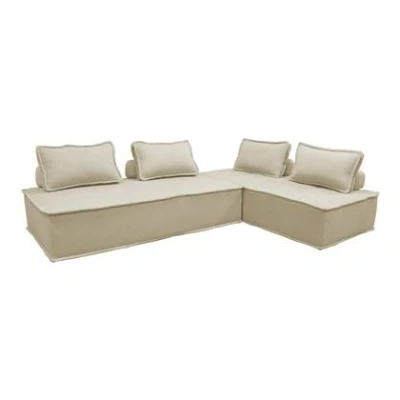 Afbeelding van sweeek 2 zits fauteuil dao voor gestoffeerde modulair bank (set van 2)