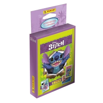 Image de Carte à collectionner Panini Disney Stitch 13 pochettes avec 1 offerte