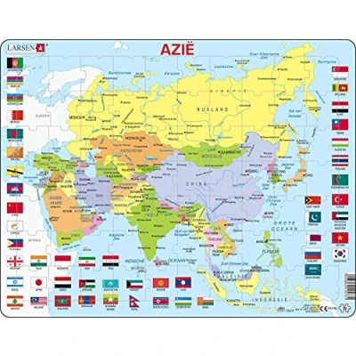 Afbeelding van Larsen Legpuzzel Maxi Azië Junior Karton 70 Stukjes
