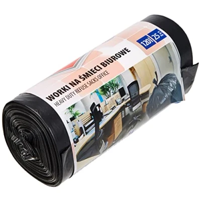 Afbeelding van Office Products 22021236 05 25 stuks scheurvaste kantoorafvalzakken van polyethyleen met lage dichtheid, zwart, foliedikte 28 µm