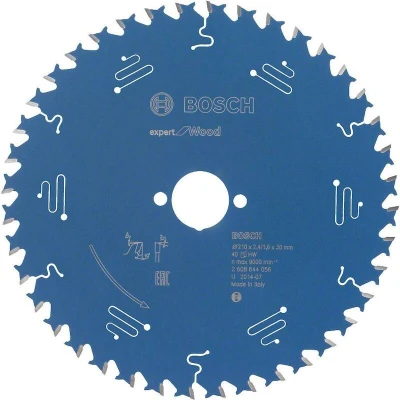 Afbeelding van Bosch Accessories Expert for Wood 2608644056 Cirkelzaagblad 210 x 30 1.6 mm Aantal tanden: 40 1 stuk(s)