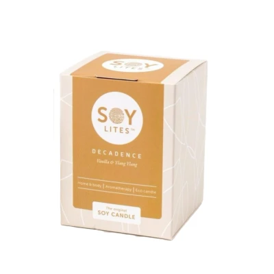 Afbeelding van Soylites Soycandle Decadence Vanilla &amp; Ylang 70ML