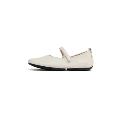 Afbeelding van Camper Right NINA Ballerina&#039;s met enkelbandjes, Dames, Maat: 36, Weiß natural Leer