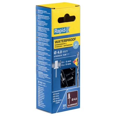 Afbeelding van Rapid blindklinknagel waterproof + drill 4.0x12mm (50st)