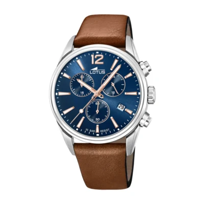 Afbeelding van Lotus Chrono Chronograaf, Heren, Maat: One Size, Blue