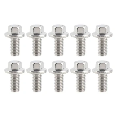 Afbeelding van Groothandel 10 stuks M8 roestvrij staal Ss304 zeskantige aandrijving flensschroeven cilinderkop sluitring bouten(M8*16)