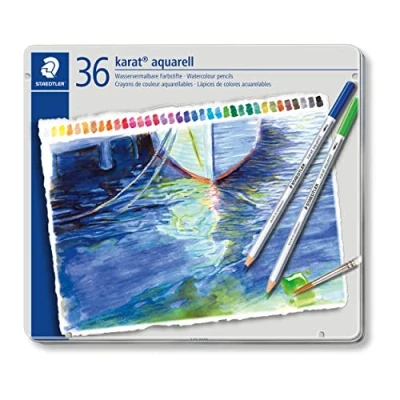 Image de Crayons de couleur aquarellables beaux arts Staedtler Multicolore
