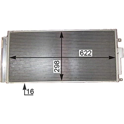 Afbeelding van MAHLE ORIGINAL AC 839 000P Condensor Airco Met droger 622