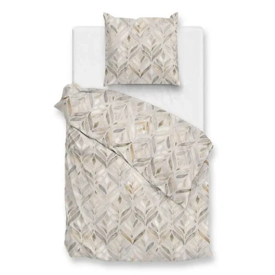 Afbeelding van Zohome Dekbedovertrek Lupe Deken Dekbed Naturel 100% Katoen Abstract 140x220 + 1 sloop 60/70 cm